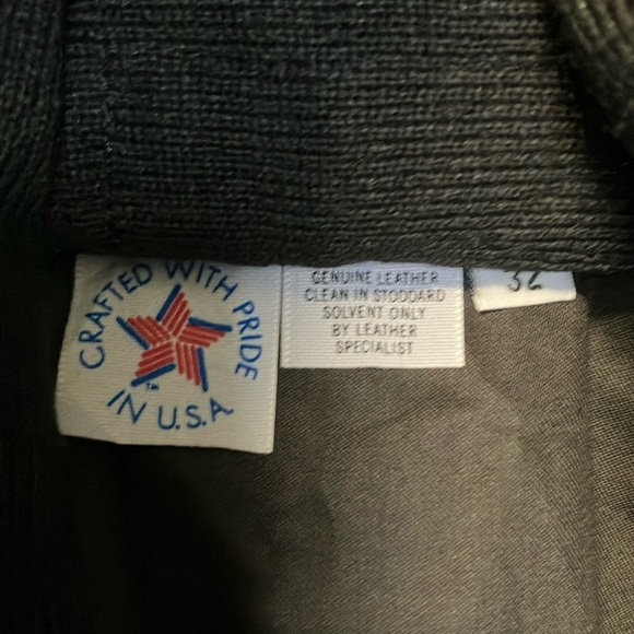 Brooks vintage motorcycle bomber grey Bomber Jacket made in usa size 32 - Picture 6 of 8